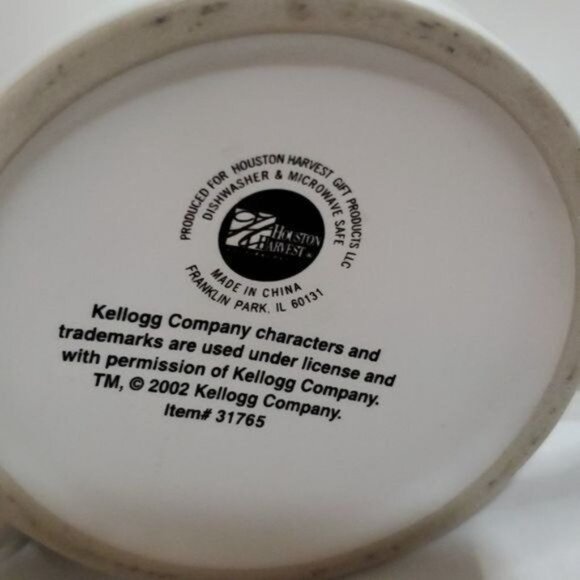 Vintage Kellogg CERAMIC Mug Cup Cereal Characters Tony the Tiger Toucan Sam 14oz - Picture 9 of 10